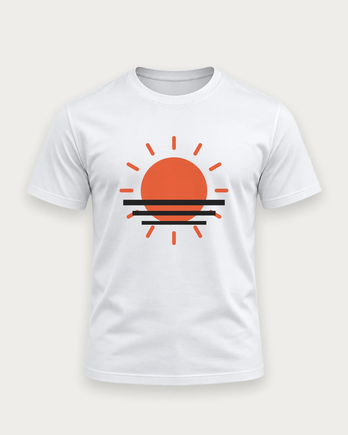 Aegean Sun Graphic Tee – Λευκό