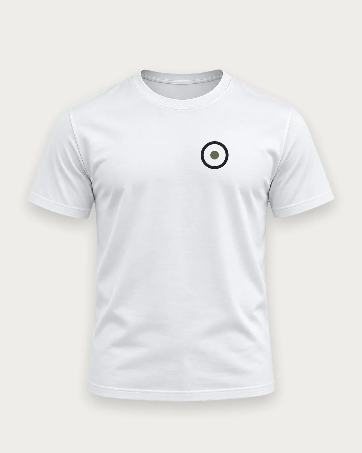 Organic Badge Tee – Λευκό